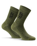 NEON Klassische Fahrradsocken - NEON 3D - Grün/Schwarz