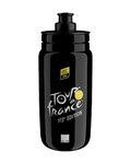 ELITE Fahrrad-Wasserflasche - FLY TOUR DE FRANCE BLACK MAP 550 ML 2026 - Schwarz