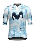 GOBIK Kurzarm Fahrradtrikot - INFINITY MOVISTAR TEAM 24 - Hellblau/Weiß