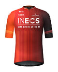 GOBIK Kurzarm Fahrradtrikot - ODYSSEY INEOS GRENADIERS 2024 - Rot/Orange