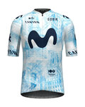 GOBIK Kurzarm Fahrradtrikot - ODYSSEY MOVISTAR TEAM 24 - Hellblau/Weiß