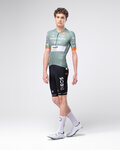 GOBIK Kurzarm Fahrradtrikot - ODYSSEY NETCOMPANY INEOS 26 - Grün/Orange