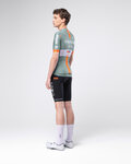 GOBIK Kurzarm Fahrradtrikot - ODYSSEY NETCOMPANY INEOS 26 - Grün/Orange