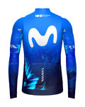 GOBIK Langarm Fahrradtrikot für den Winter - HYDER MOVISTAR TEAM 2024 - Blau/Weiß