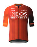GOBIK Kurzarm Fahrradtrikot - REACTIVE INEOS GRENADIERS 2024 - Rot/Orange