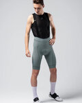 GOBIK Kurze Fahrradhose mit Trägern - MATT COMPACT 2.0 - Grau/Grün