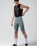 GOBIK Kurze Fahrradhose mit Trägern - MATT COMPACT 2.0 - Grau/Grün