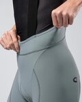 GOBIK Kurze Fahrradhose mit Trägern - MATT COMPACT 2.0 - Grau/Grün