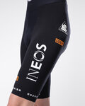 GOBIK Kurze Fahrradhose mit Trägern - LANCER NETCOMPANY INEOS 26 - Schwarz