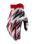 100% SPEEDLAB Langfinger-Fahrradhandschuhe - RIDEFIT - Rot/Weiß/Schwarz
