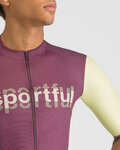 SPORTFUL Kurzarm Fahrradtrikot - SUPERGIARA LOGO - bordeaux/Elfenbein