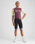 SPORTFUL Kurzarm Fahrradtrikot - SUPERGIARA LOGO - bordeaux/Elfenbein
