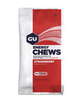 GU Ernährung für Radfahrer - ENERGY CHEWS 60 g STRAWBERRY