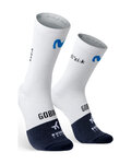 GOBIK Klassische Fahrradsocken - LIGHTWEIGHT 2.0 MOVISTAR TEAM 26 - Weiß/Schwarz
