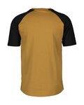 SCOTT Kurzarm Fahrrad-Shirt - ICON RAGLAN - Braun/Schwarz