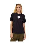 FOX Kurzarm Fahrrad-Shirt - W FOX HEAD - Schwarz
