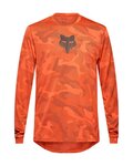 FOX Langarm Fahrradtrikot für den Sommer - RANGER TRU DRI - Orange