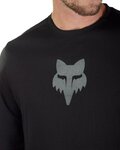FOX Langarm Fahrradtrikot für den Sommer - RANGER LS HEAD - Schwarz