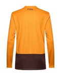 FOX Langarm Fahrradtrikot für den Sommer - RANGER LS HEAD - Braun