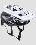 FOX Fahrradhelm - SPEEDFRAME PRO DEFY - Weiß/Grau