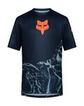 FOX Kurzarm Fahrradtrikot - RANGER IMAGE PRINT SS - Blau
