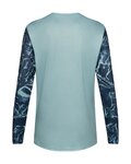 FOX Langarm Fahrradtrikot für den Sommer - RANGER IMAGE PRINT LS - Blau/Hellblau