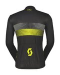 SCOTT Langarm Fahrradtrikot für den Sommer - TEAM 10 - Schwarz/Gelb