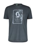 SCOTT Kurzarm Fahrrad-Shirt - DEFINED DRI SS - Grau