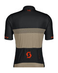 SCOTT Kurzarm Fahrradtrikot - RC TEAM - Beige/Blau
