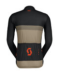 SCOTT Langarm Fahrradtrikot für den Sommer - RC TEAM - Beige/Blau