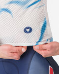 CASTELLI Fahrrad-Muskelshirt - PRO MESH QUICK STEP 2025 - Weiß/Blau