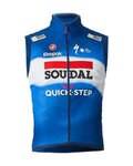 CASTELLI Fahrradweste - SOUDAL QUICK-STEP 2024 PRO LIGHT WIND - Blau/Weiß/Rot