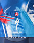 CASTELLI Kurzarm Fahrradtrikot - COMPETIZIONE 3 QUICK STEP 2025 - Blau/Rot