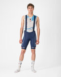 CASTELLI Kurze Fahrradhose mit Trägern - COMPETIZIONE 2 QUICK STEP 2025 - Blau