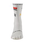 CASTELLI Klassische Fahrradsocken - ROSSO CORSA PRO 18 SOUDAL QUICK-STEP 2026 - Weiß