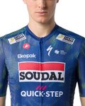 CASTELLI Kurzarm Fahrradtrikot - COMPETIZIONE 4 TEAM SOUDAL QUICK-STEP 2026 - Blau/Grün