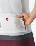 CASTELLI Kurzarm Fahrradtrikot - ESPRESSO - Weiß