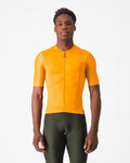 CASTELLI Kurzarm Fahrradtrikot - ESPRESSO - Orange