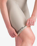 CASTELLI Kurze Fahrradhose mit Trägern - ESPRESSO - Beige