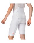 CASTELLI Kurze Fahrradhose mit Trägern - FREE AERO RACE - Weiß