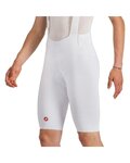 CASTELLI Kurze Fahrradhose mit Trägern - FREE AERO RACE - Weiß