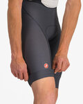 CASTELLI Kurze Fahrradhose mit Trägern - COMPETIZIONE 2 - Grau