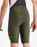 CASTELLI Kurze Fahrradhose mit Trägern - COMPETIZIONE 2 - Grün