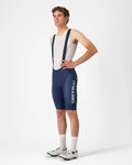 CASTELLI Kurze Fahrradhose mit Trägern - COMPETIZIONE 2 KIT - Blau