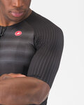 CASTELLI Kurzarm Fahrradtrikot - AERO RACE 8S - Schwarz