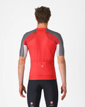 CASTELLI Kurzarm Fahrradtrikot - ENTRATA 6 - Rot/Grau