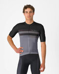CASTELLI Kurzarm Fahrradtrikot - SIMBOLO - Grau/Schwarz
