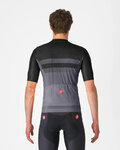 CASTELLI Kurzarm Fahrradtrikot - SIMBOLO - Grau/Schwarz