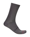 CASTELLI Klassische Fahrradsocken - ESPRESSO 18 - Grau