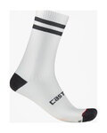CASTELLI Klassische Fahrradsocken - ORIGINALE 18 - Weiß/Schwarz